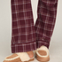 Slipper Faux Suede Stitching, Brown
