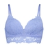 Shiloh Padded Longline Non-Underwired Bra, Blue