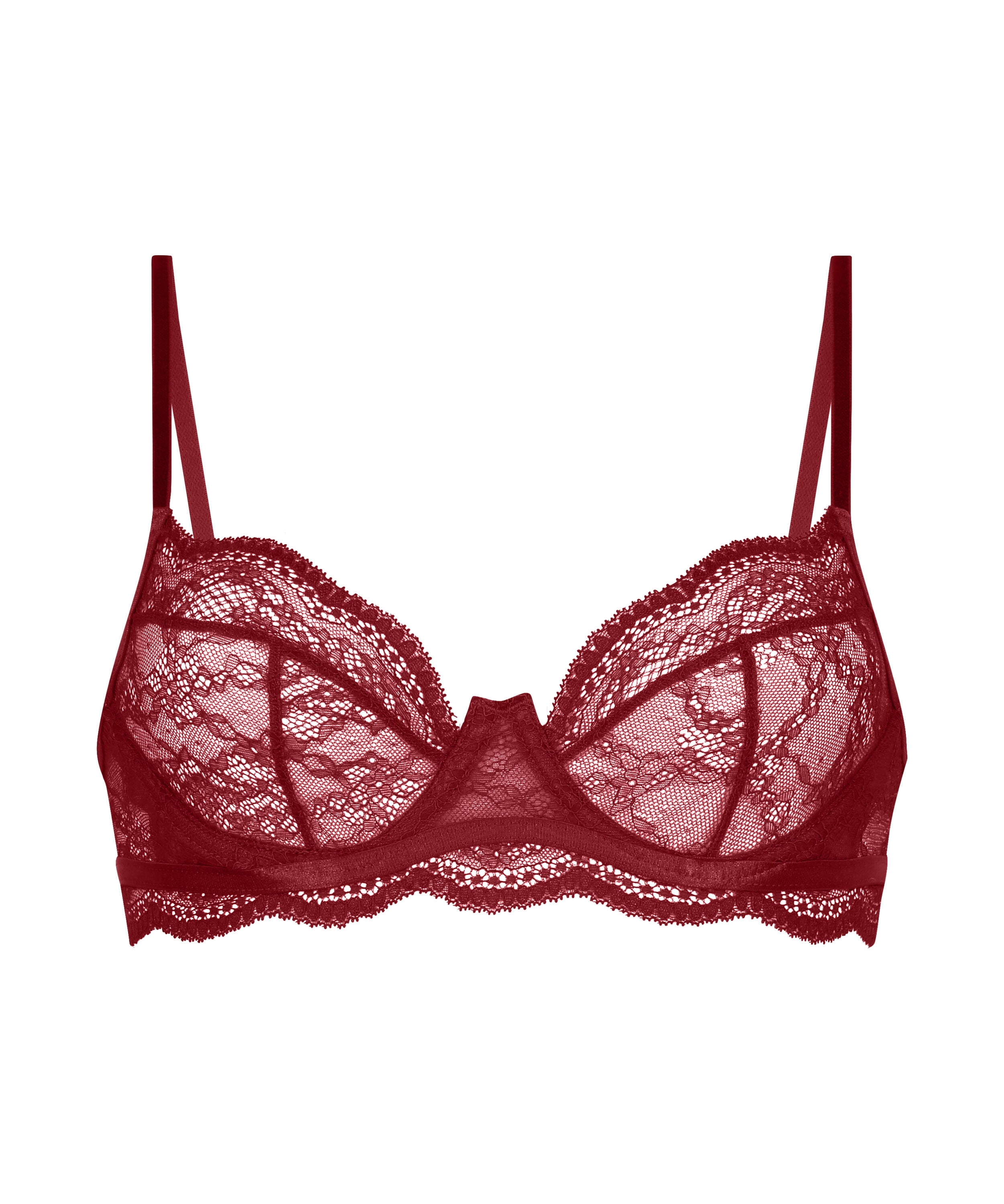 Isabelle Non-Padded Underwired Bra, Red