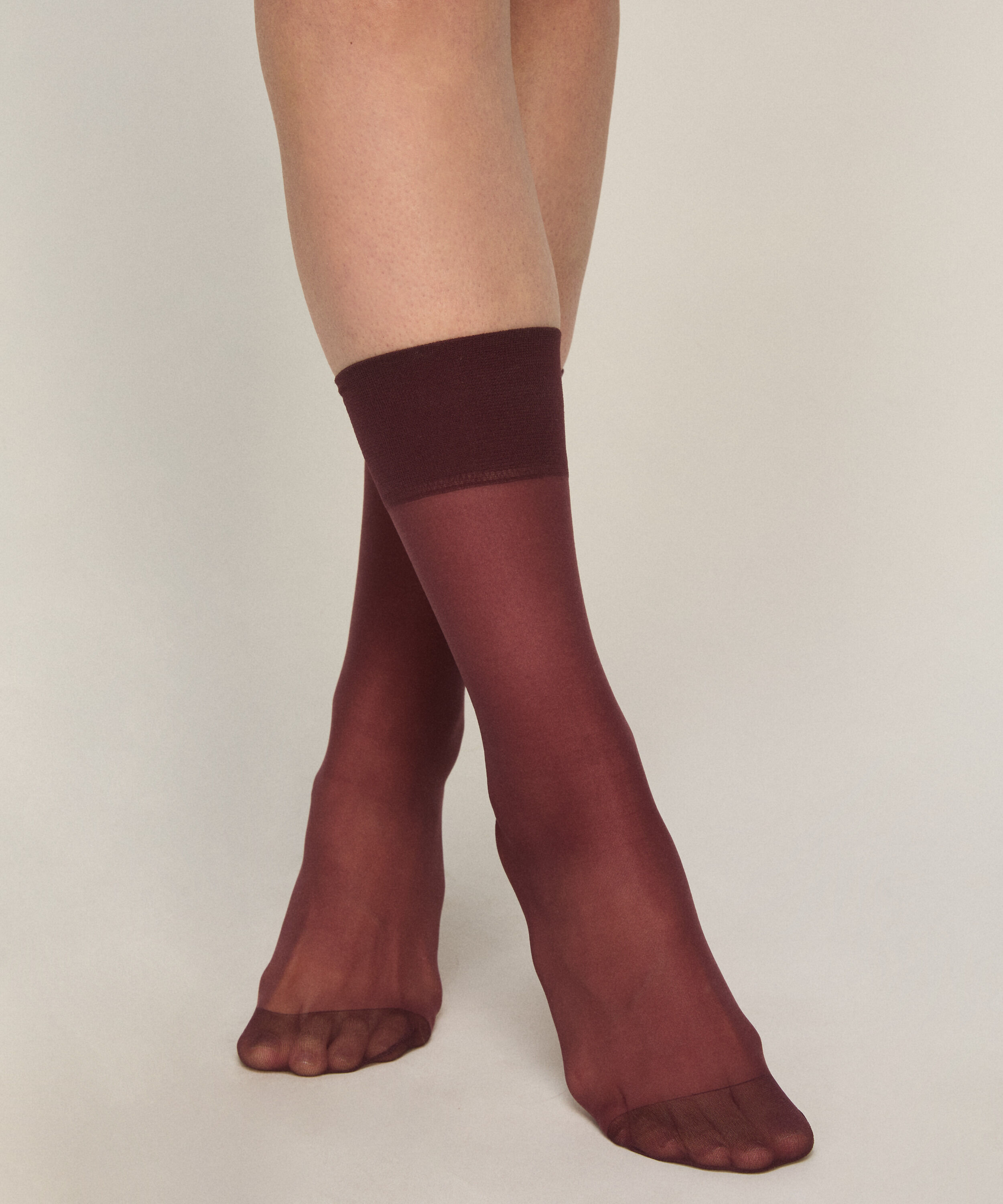 Sheer Socks Back Seam, Purple