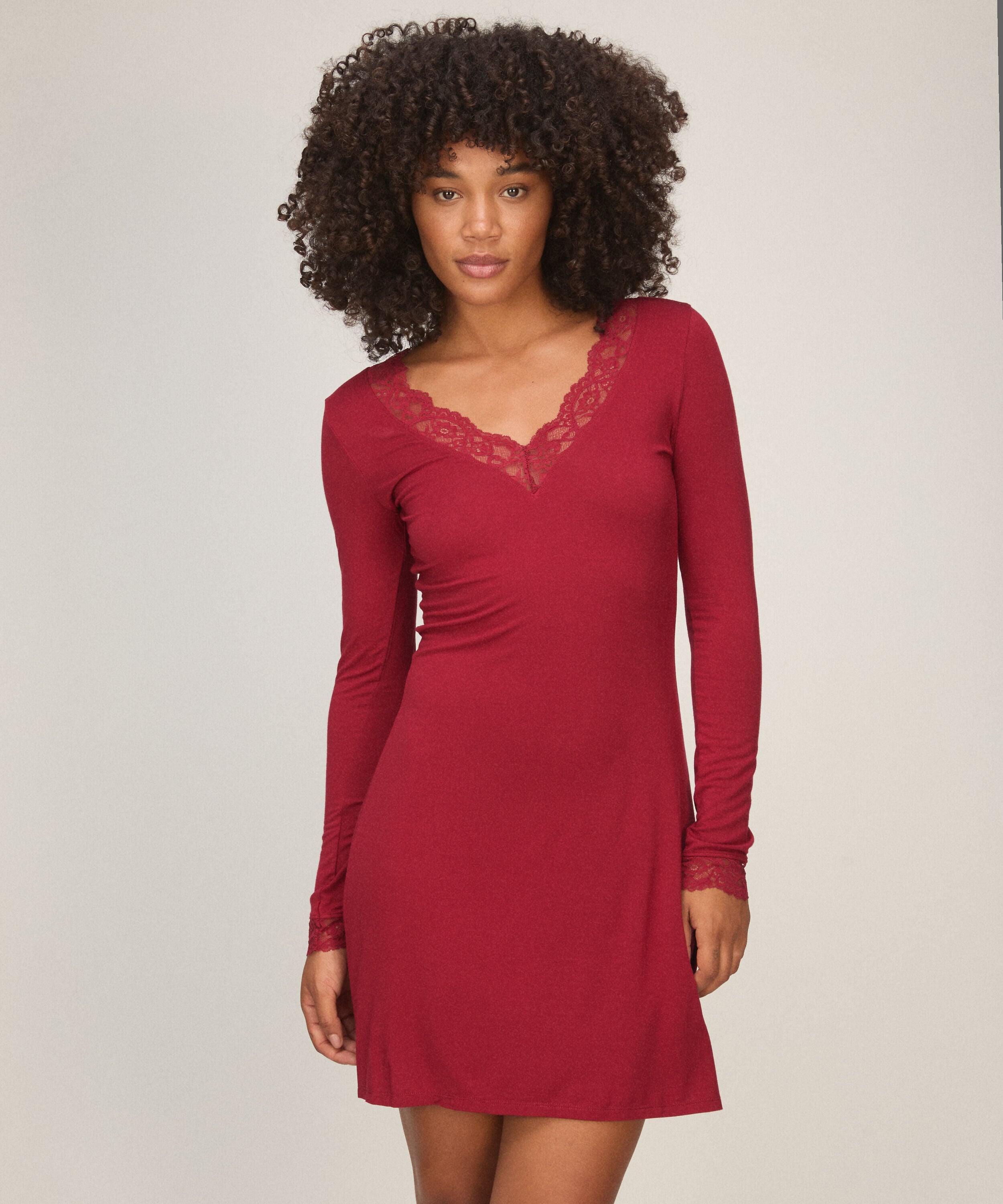 Nightshirt  Lace Nana, Red