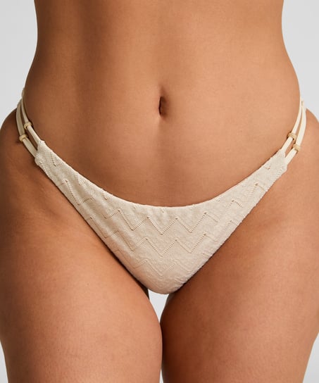 Crochet Bikini Bottoms, White