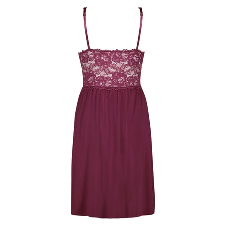 Nora Lace Slip Dress, Purple