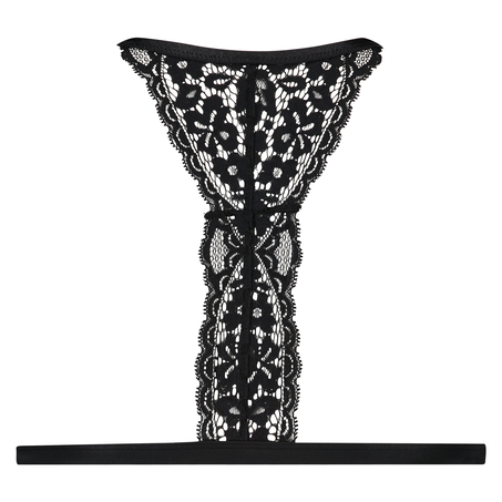 Rose Padded Triangle Bralette, Black