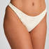 Crochet High Leg Bikinibottom, White