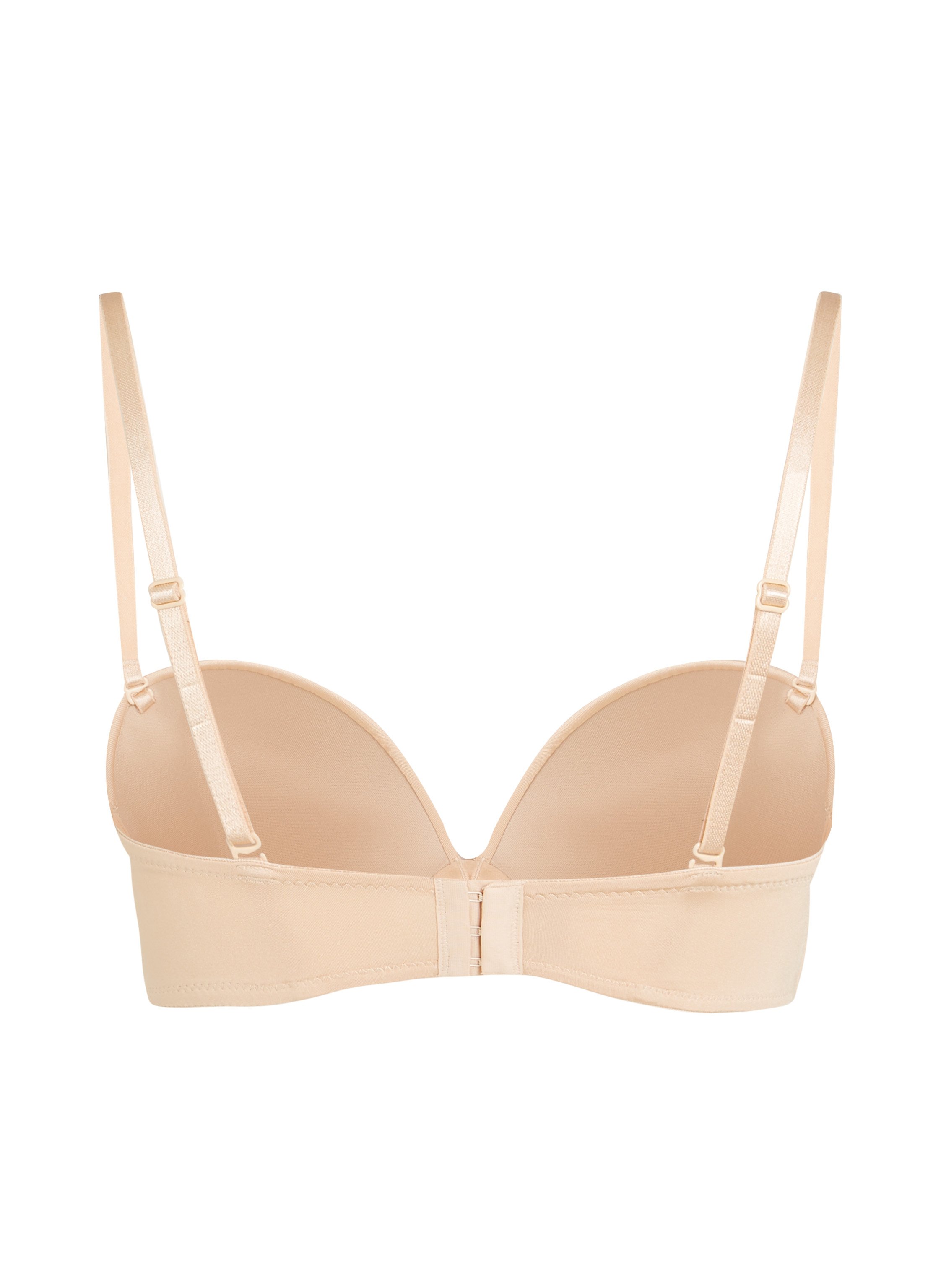 Padded Underwired Strapless Maximizer Bra, Beige, main
