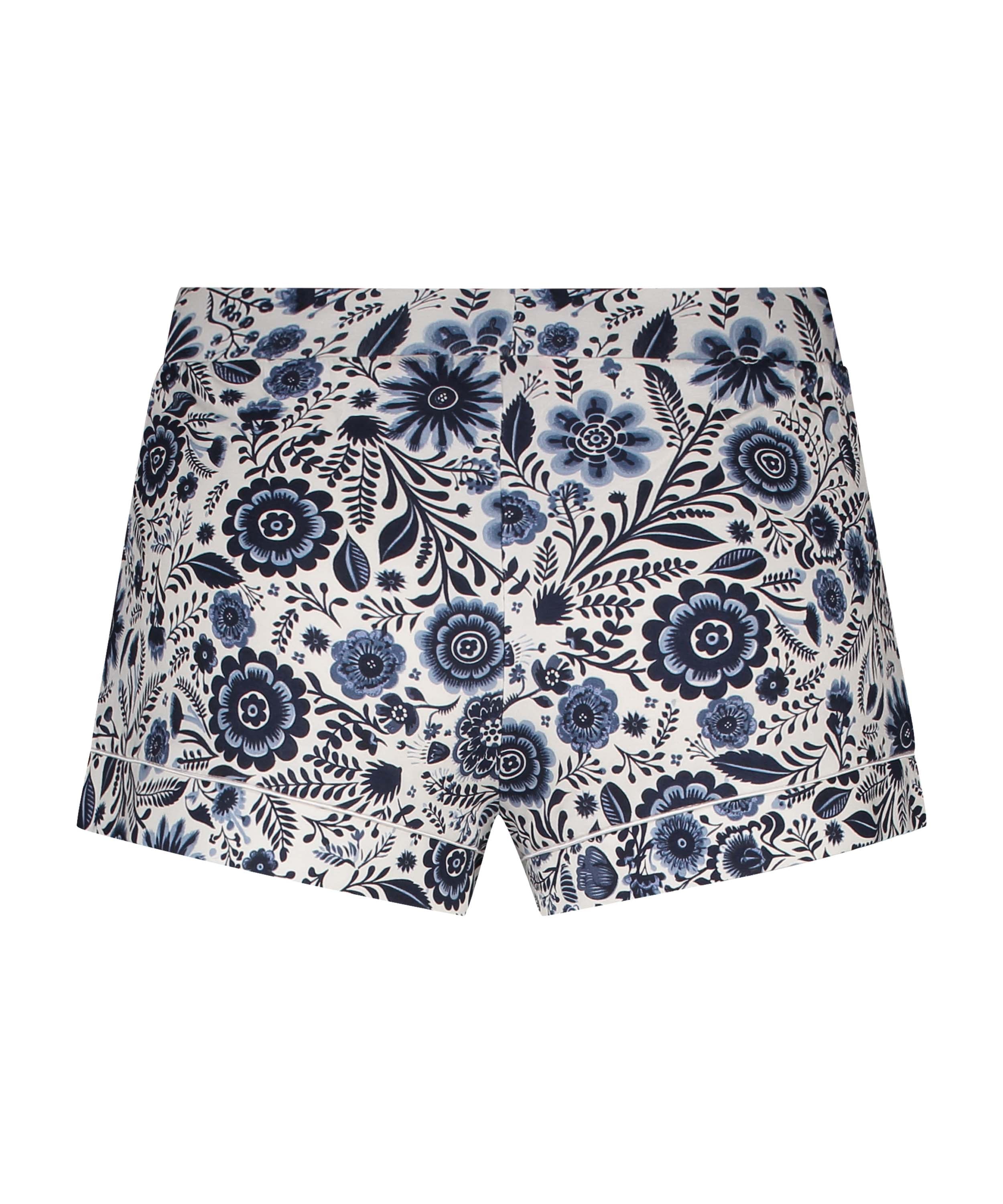 Jersey Pyjama Shorts, White, main