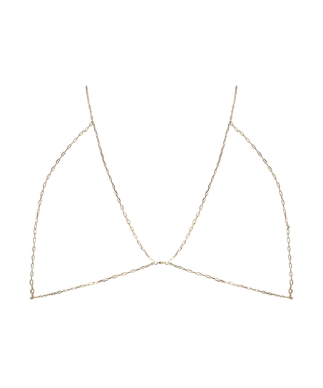Chain Bralette, Yellow