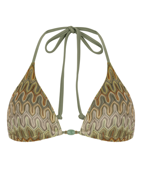 Cali Triangle Bikini Top, Green