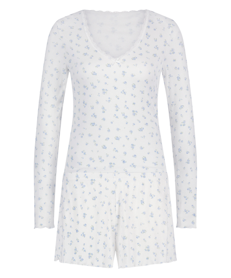 Pyjamaset Rib, Blue