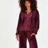 Velvet hoodie jacket, Red