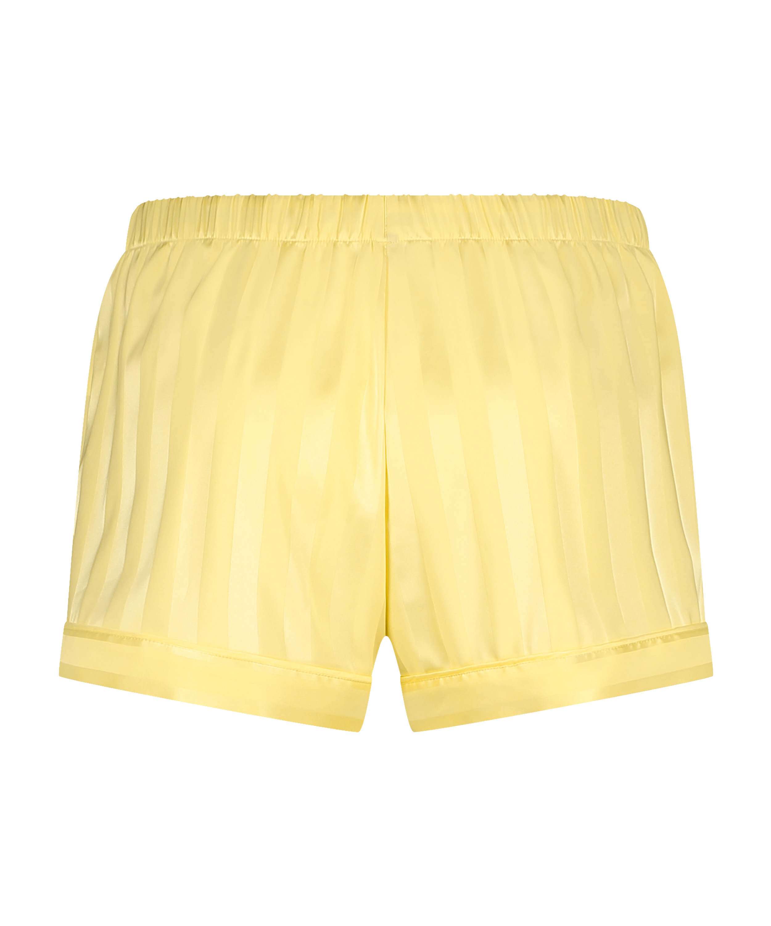Satin pyjama shorts, Yellow, main