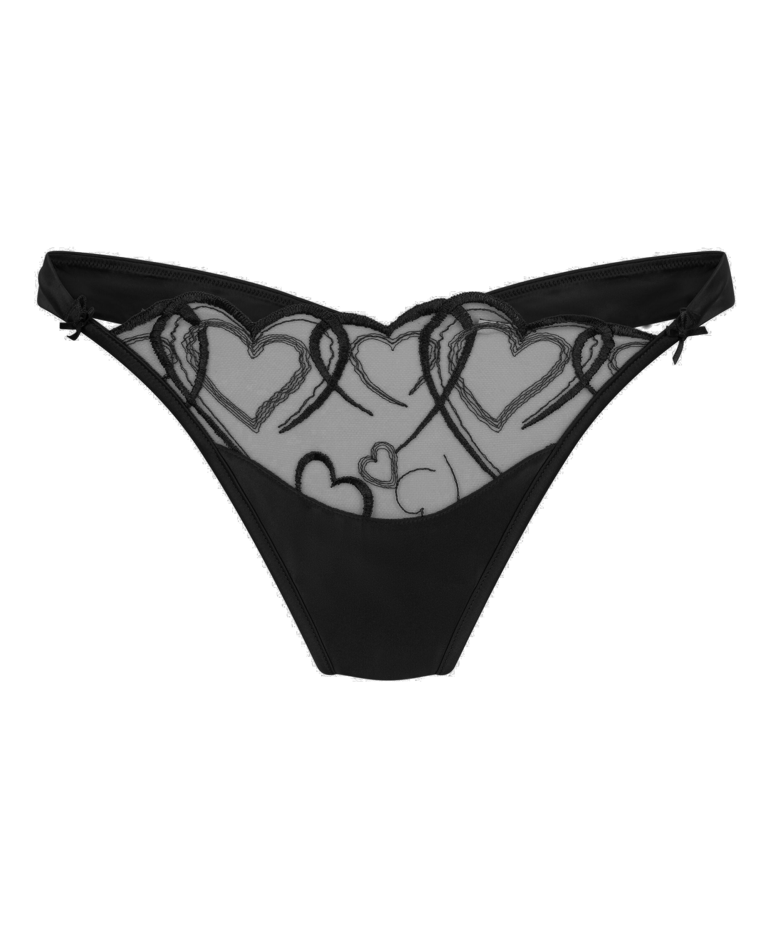 Olivia Highleg Thong, Black