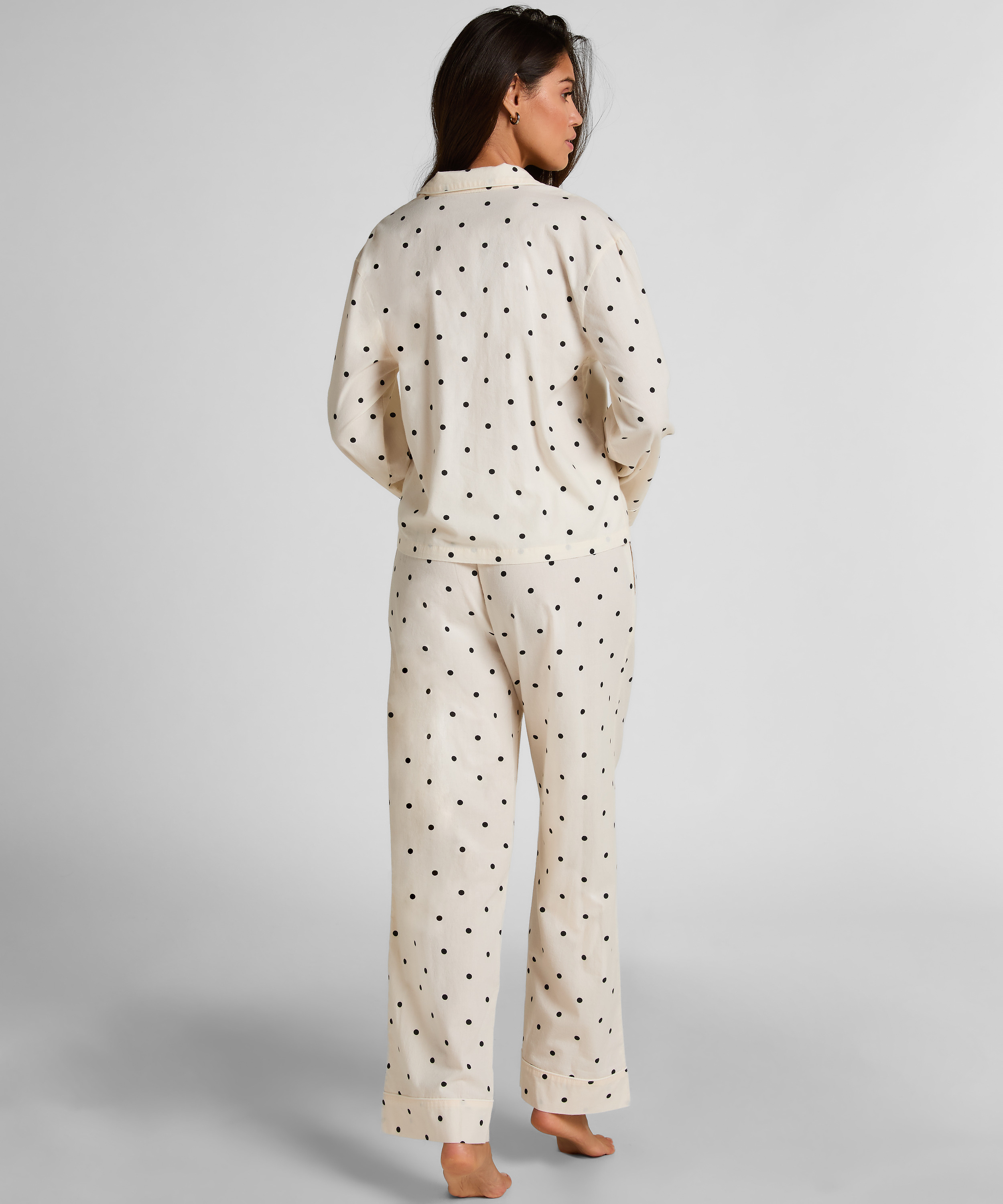 Pant Cotton Dot, White, main
