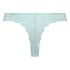 Lace Back Invisible Thong, Blue