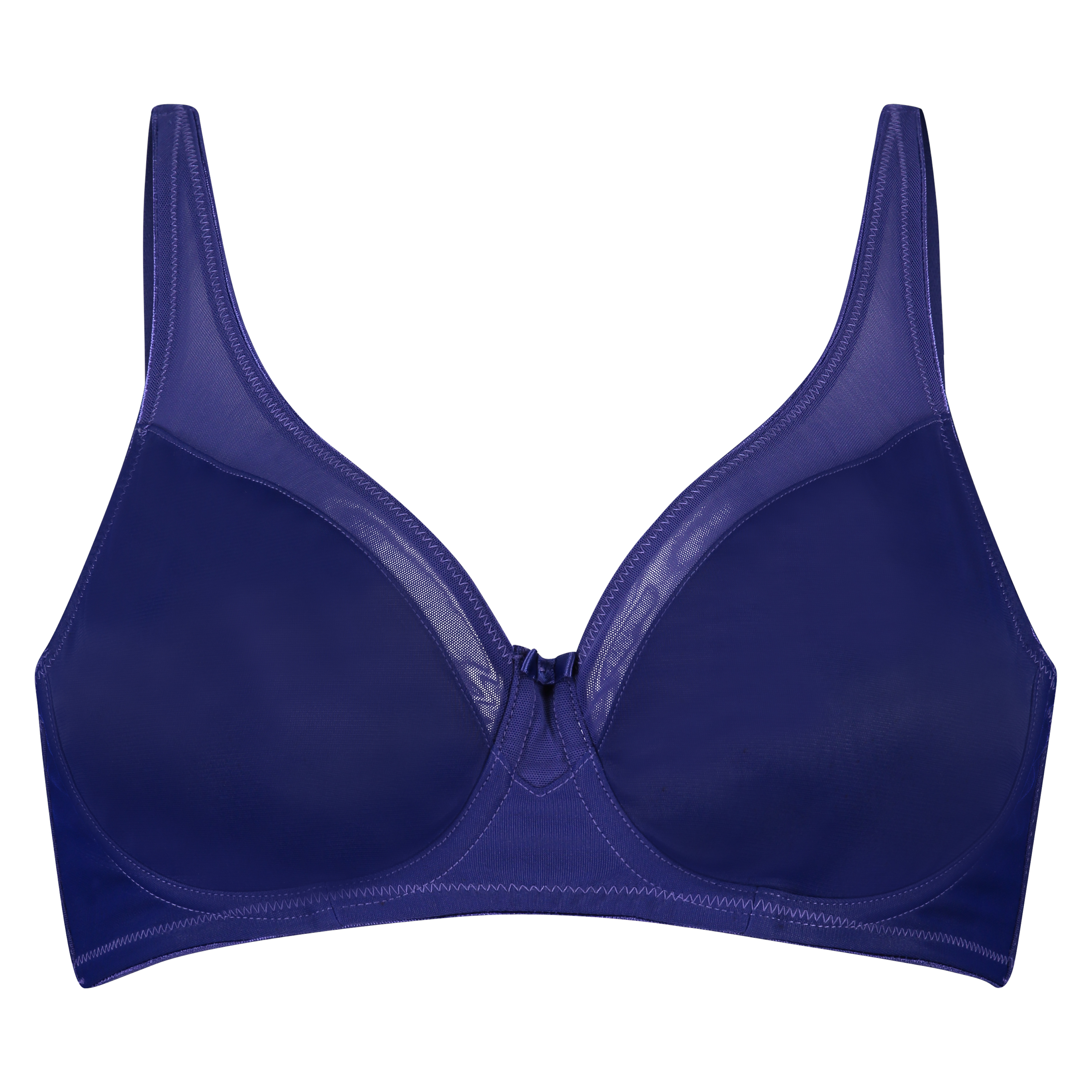 Nealie Non-Padded Underwired Minimizer Bra, Blue, main
