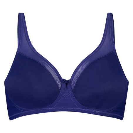 Nealie Non-Padded Underwired Minimizer Bra, Blue