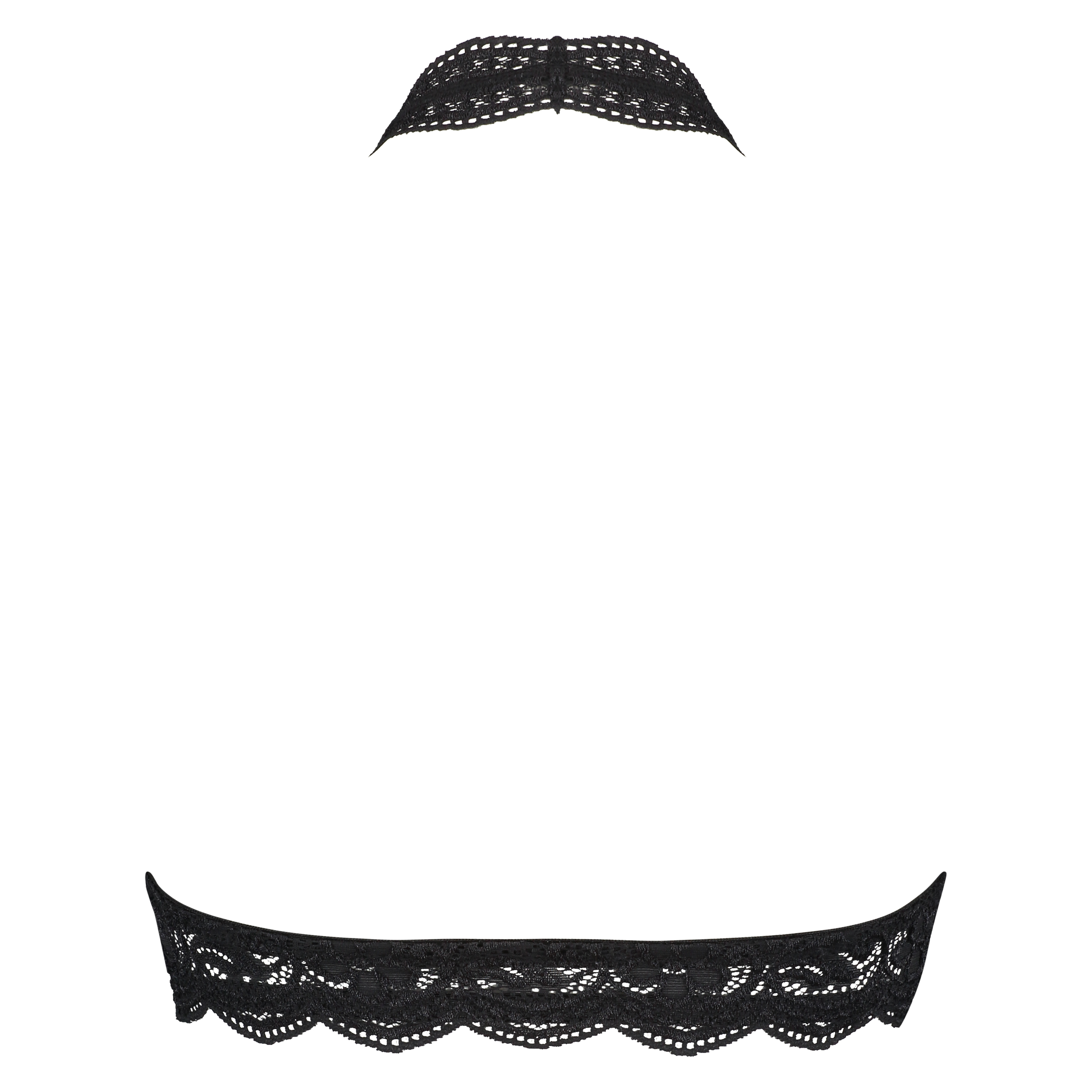 Halter Lace Bralette, Black, main