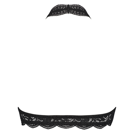 Halter Lace Bralette, Black