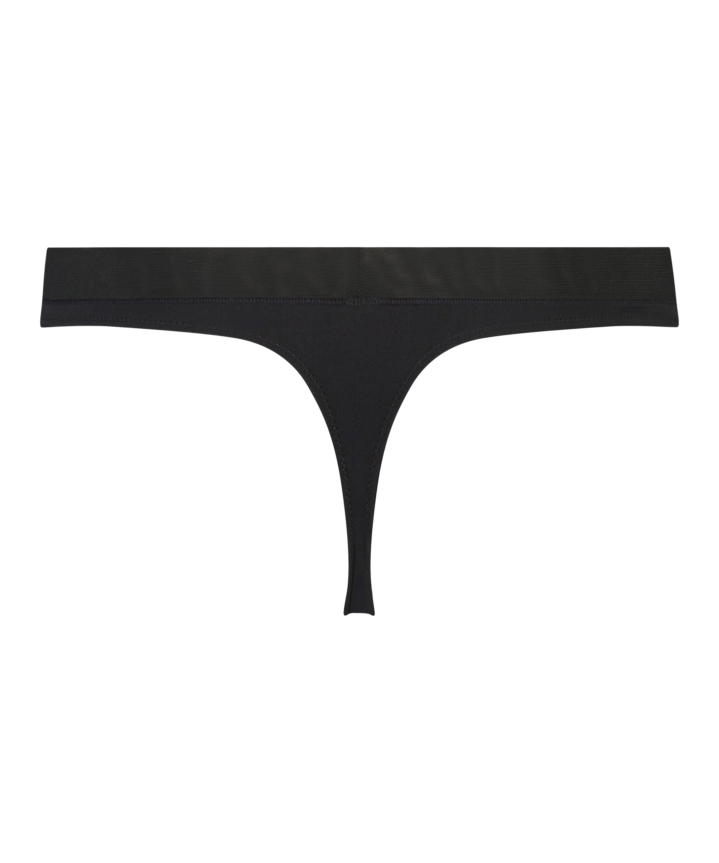 Mesh thong, Black, main