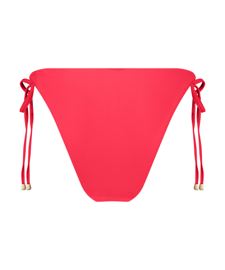 Doha High-Leg Bikini Bottoms, Red