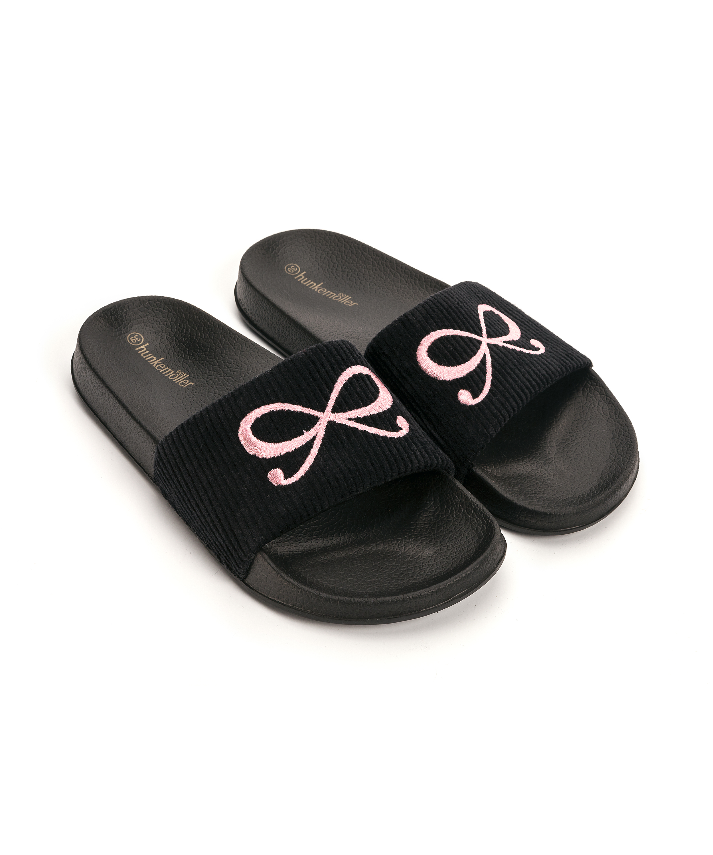 Bow Flip-Flops, Black, main