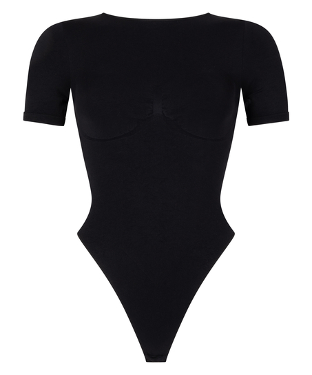 Seamless short sleeved body, Black