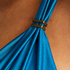 Sunset Dreams padded underwired bikini top Cup E +, Blue
