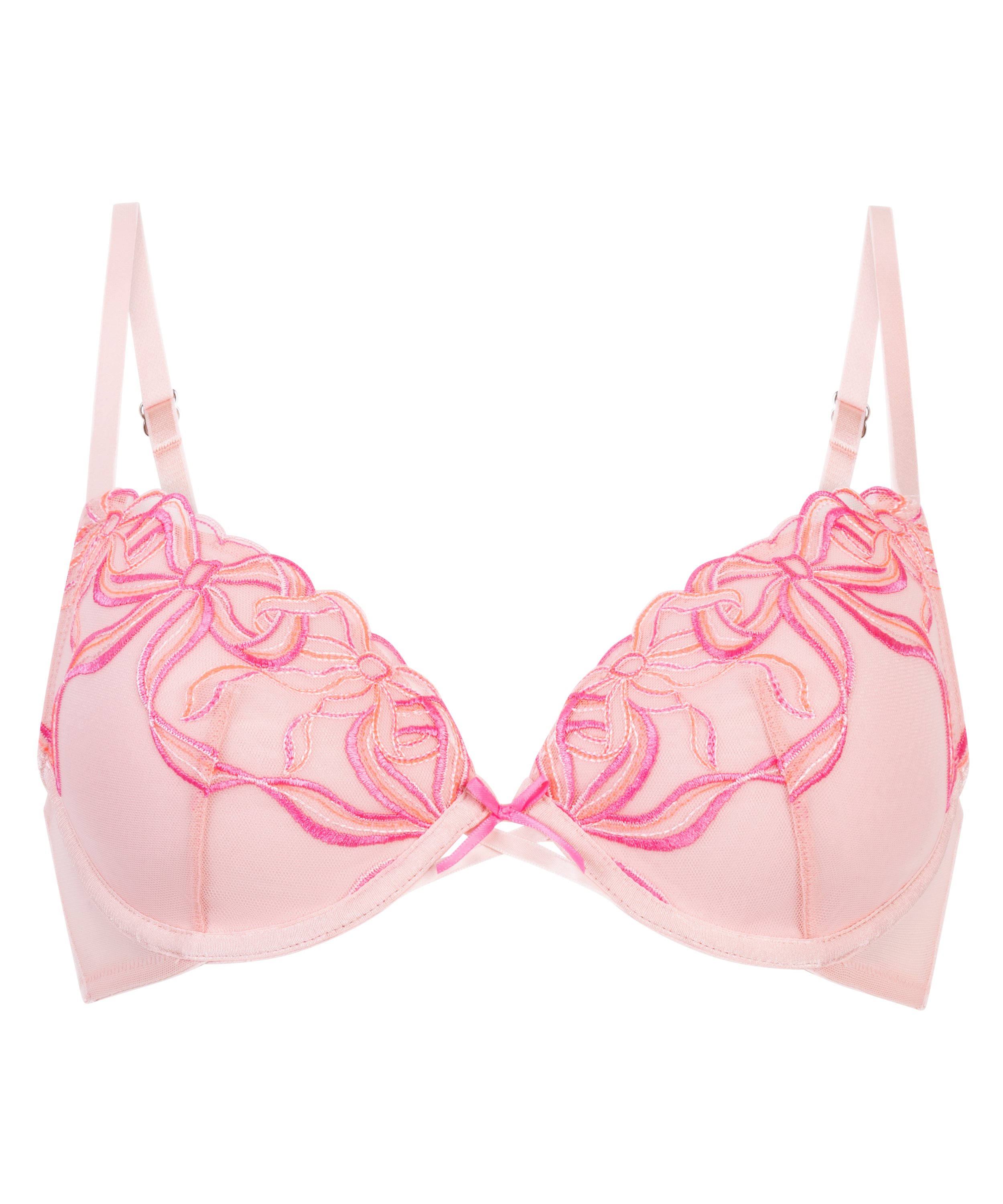 Beau Padded Underwired Bra, Pink, main