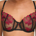 Non-Padded Underwired Bra Dahlia, Black