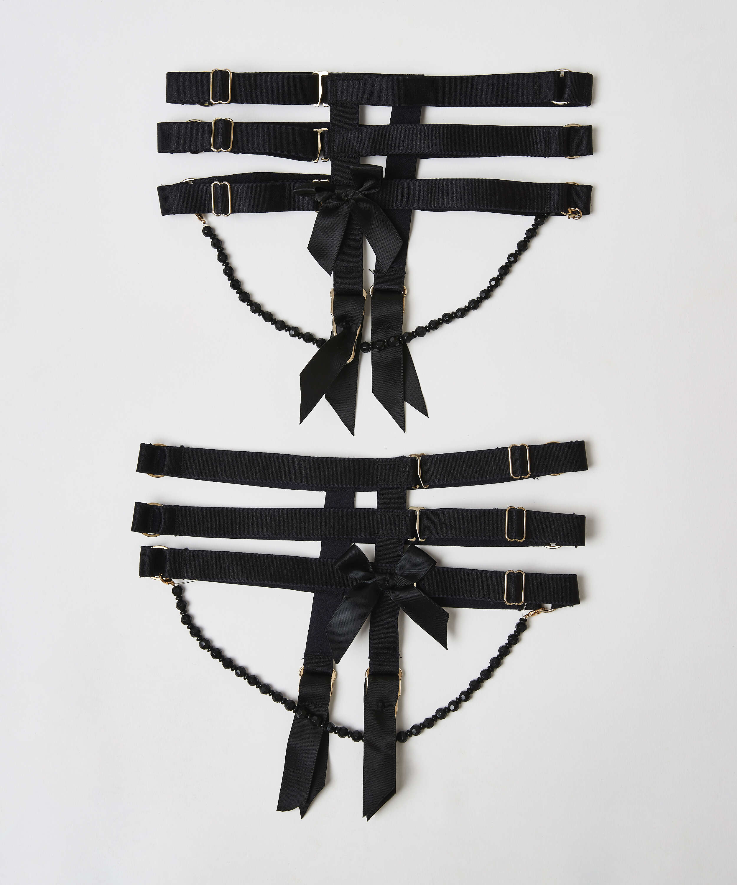 Private suspender cuffs, Black, main