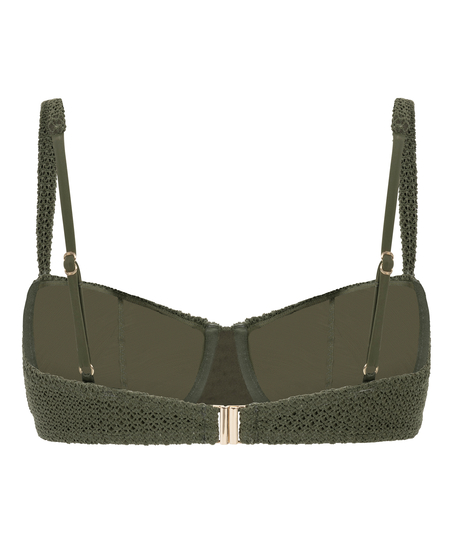 Cairo Non-padded Underwired Bikini Top, Green