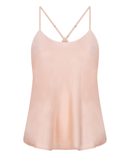 Ayla Satin Cami Top, Pink