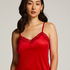 Velours Lace Cami Top, Red