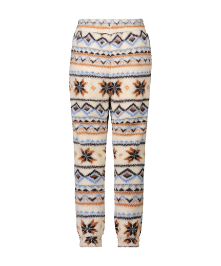 Fleece Joggers, White