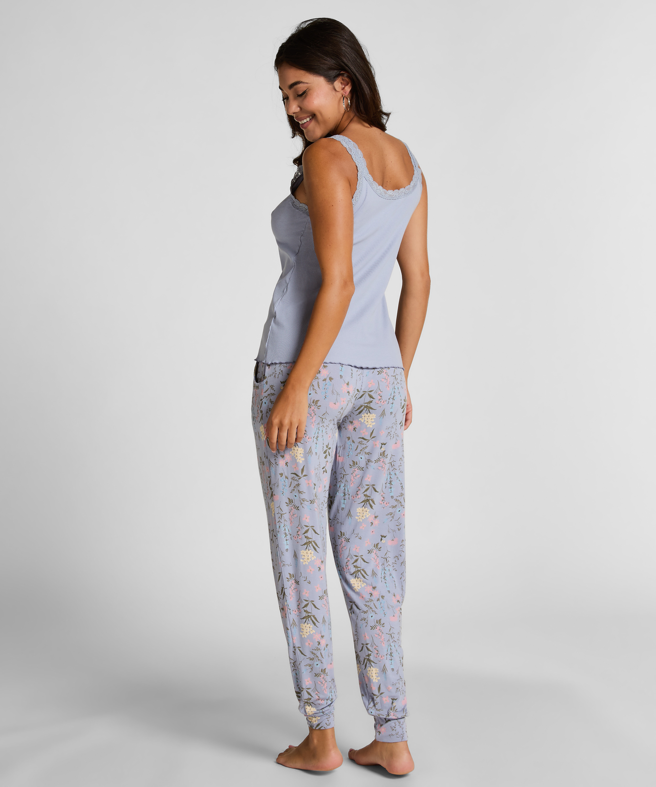 Jersey Pyjama Pants, Purple, main