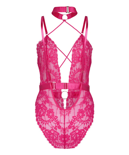 Private Brandy body open crotch, Pink