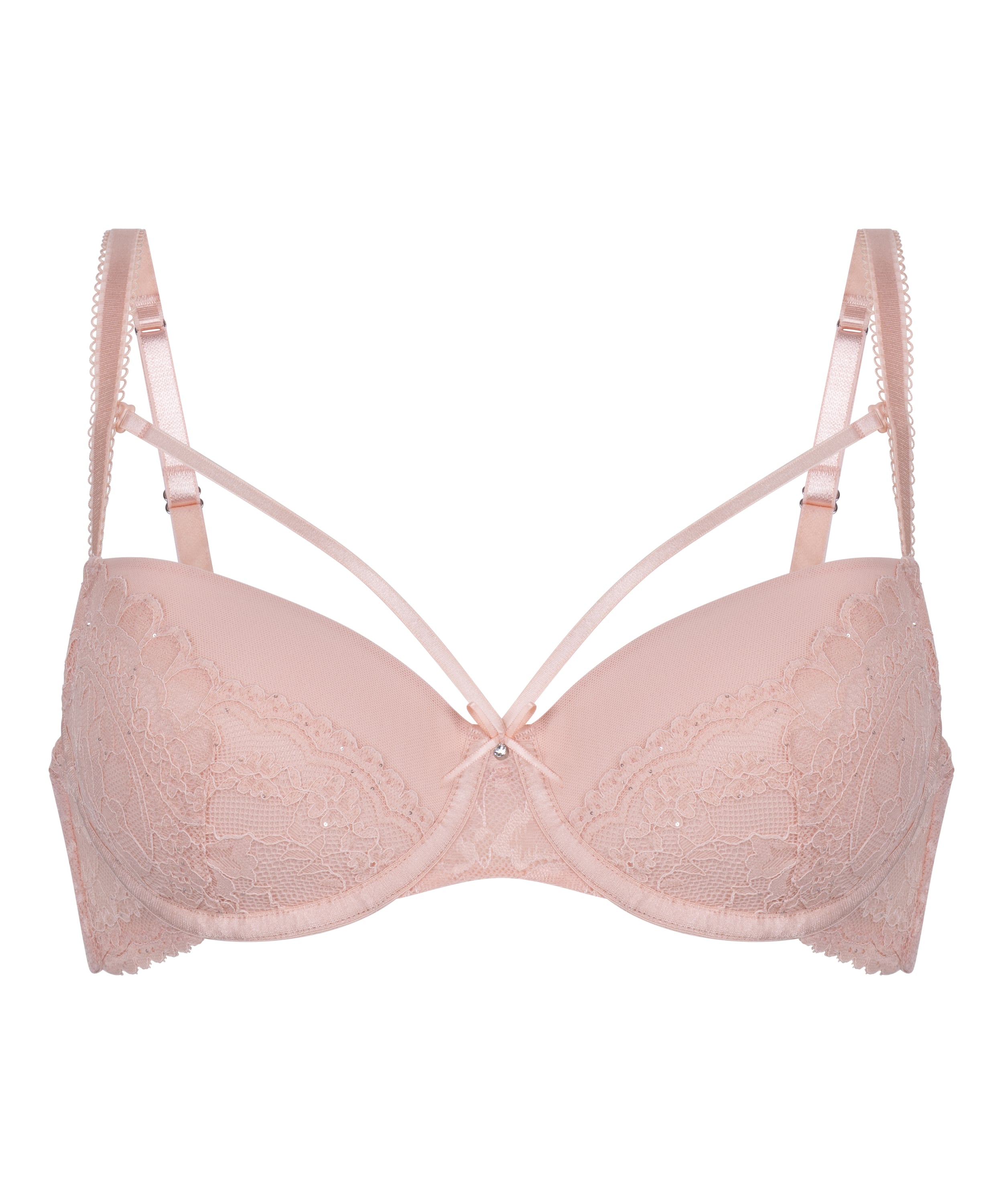 Isadora Padded Underwired Bra, Pink, main