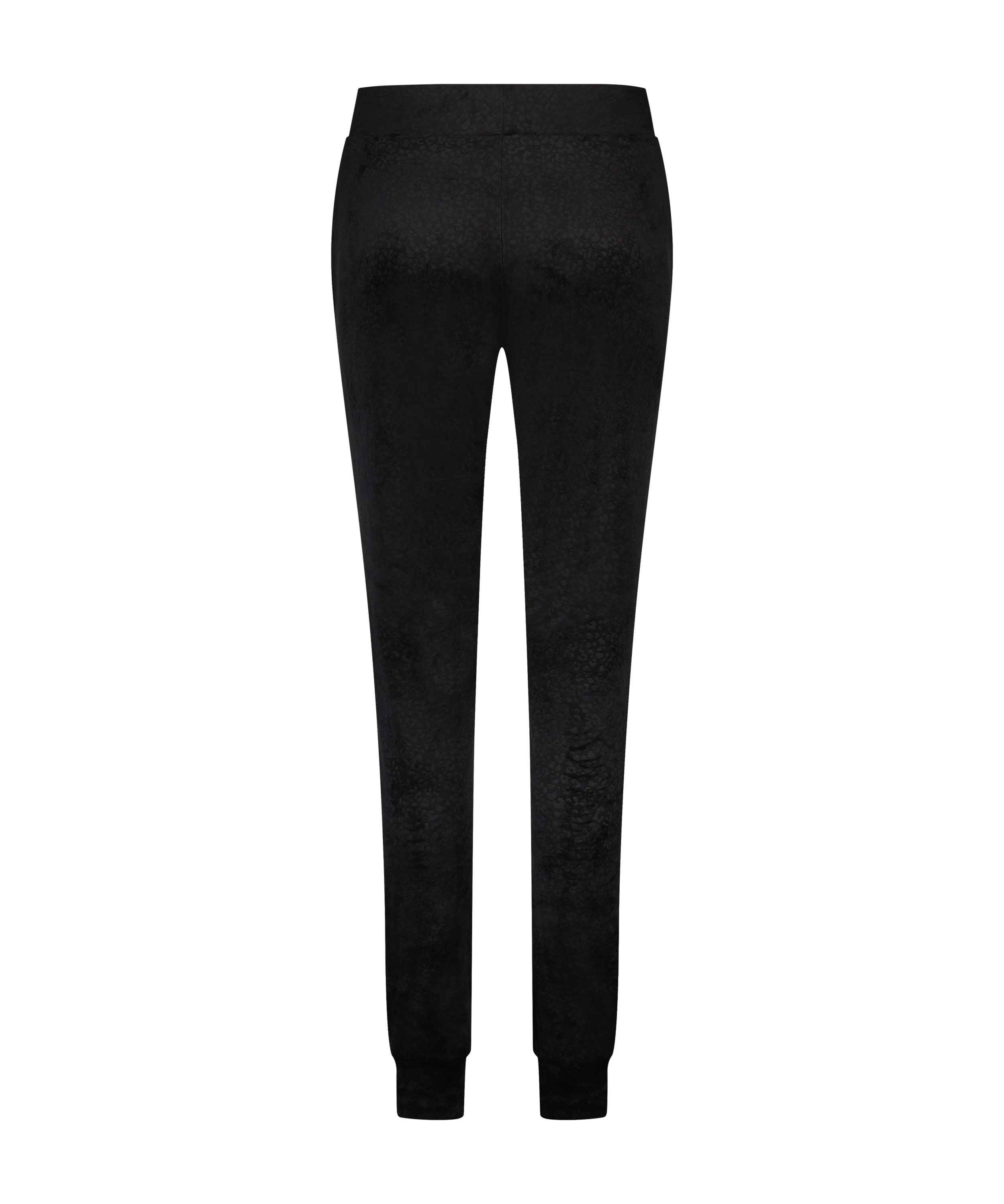Petite Velours Jogging Bottoms, Black, main