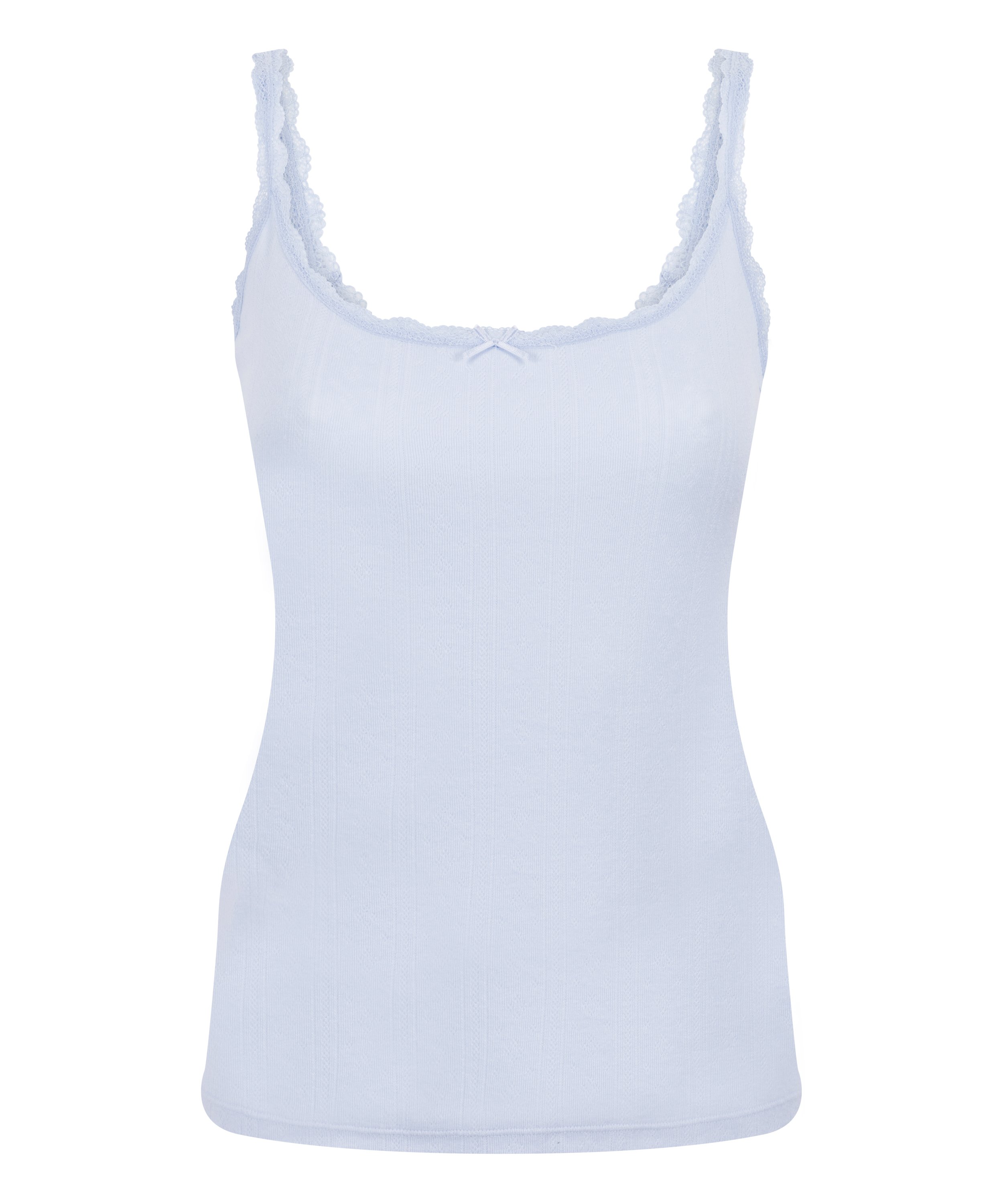 Pointelle Singlet, Blue, main
