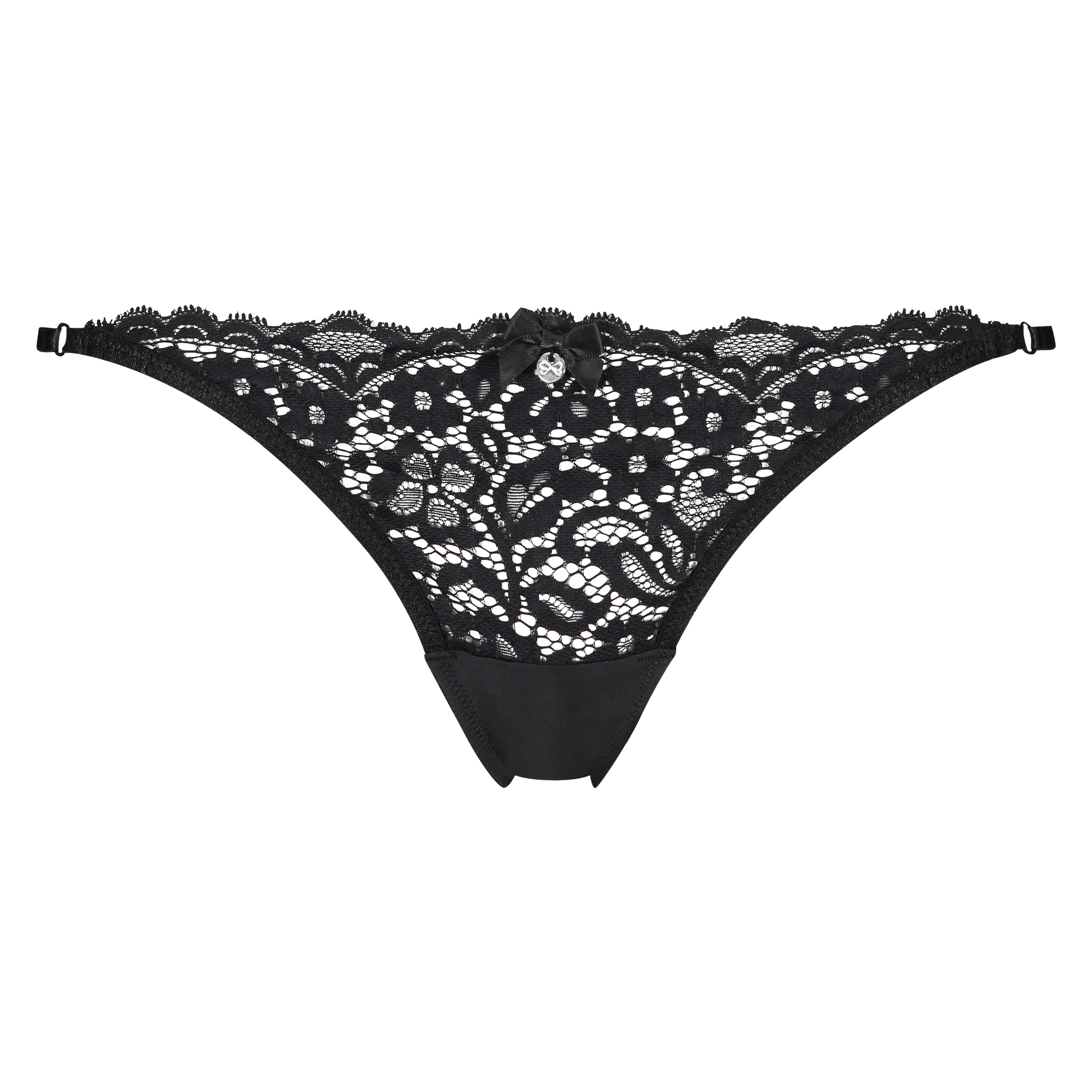 Rose Thong, Black, main