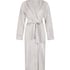 Long Fleece Bathrobe, Gray