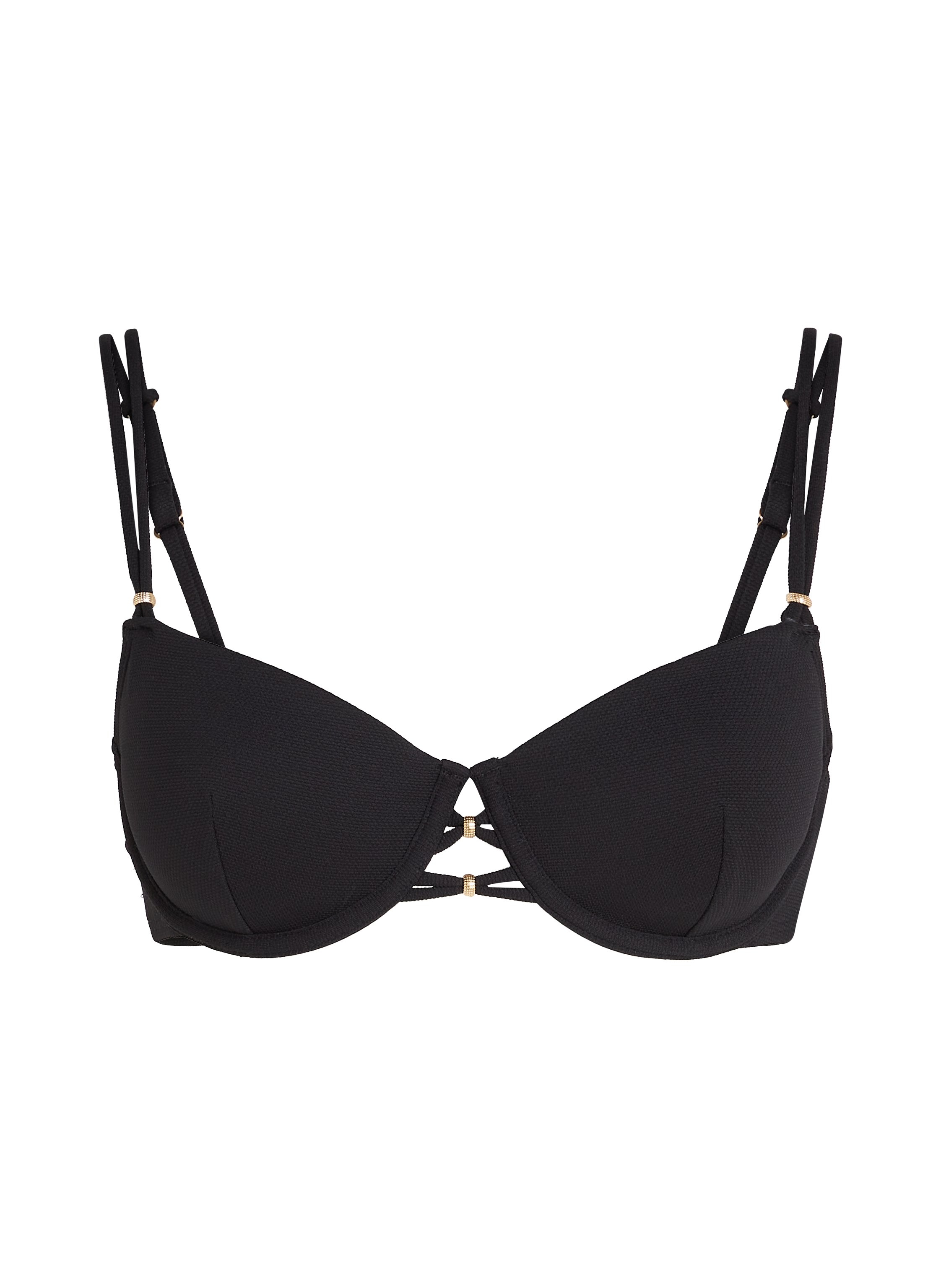 Holbox Bikini Top, Black, main