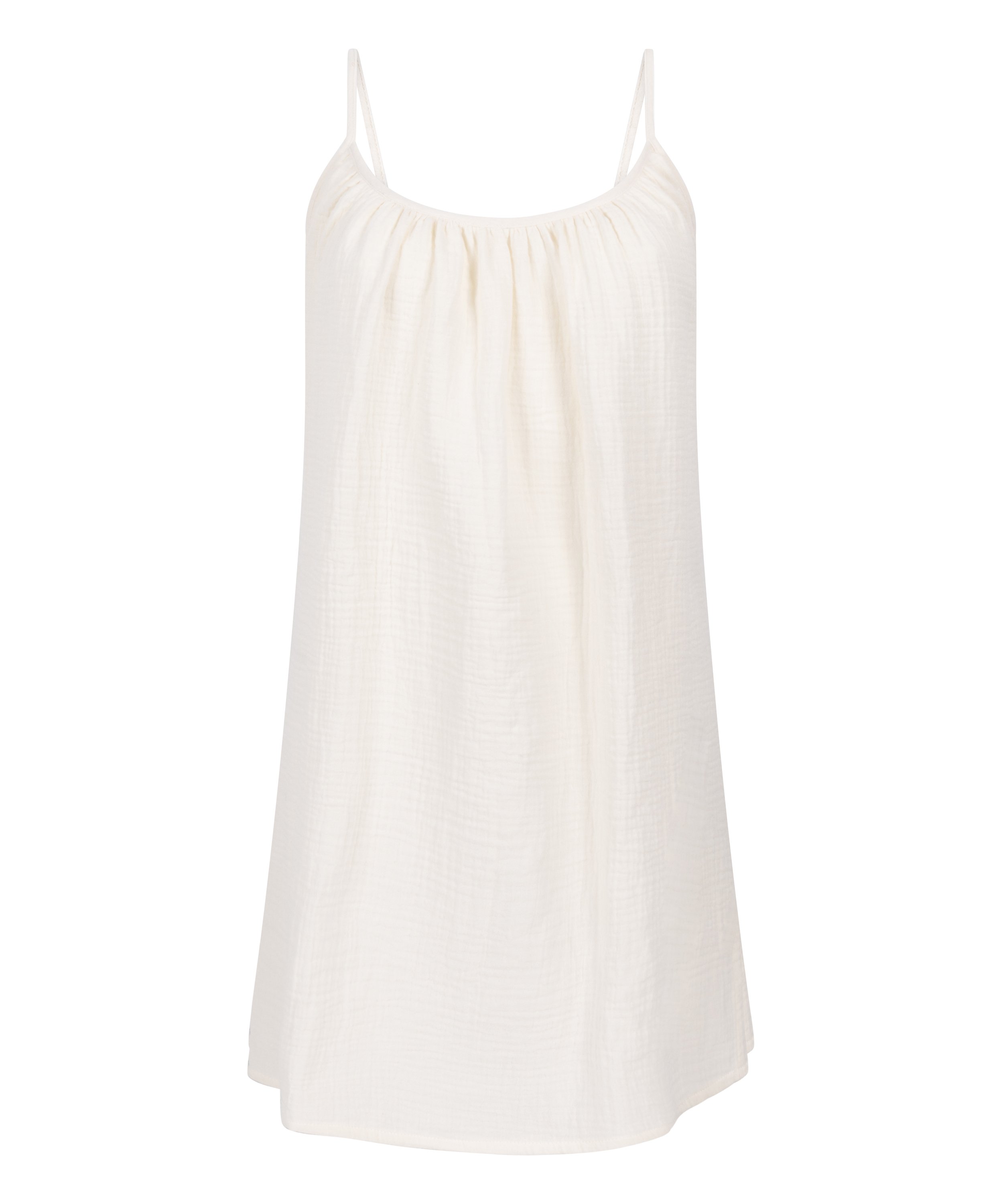 Muslin Slipdress, White, main