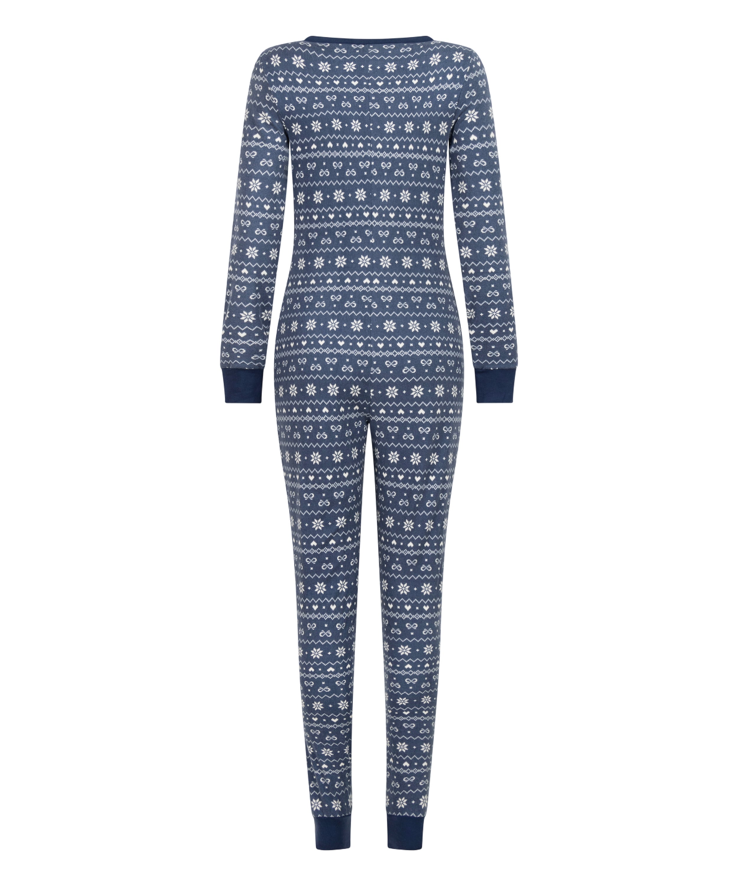 Onesie Jersey Fairisle, Blue, main