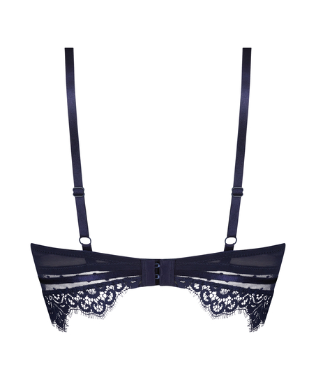 Marilee Padded Underwired Longline Bra, Blue