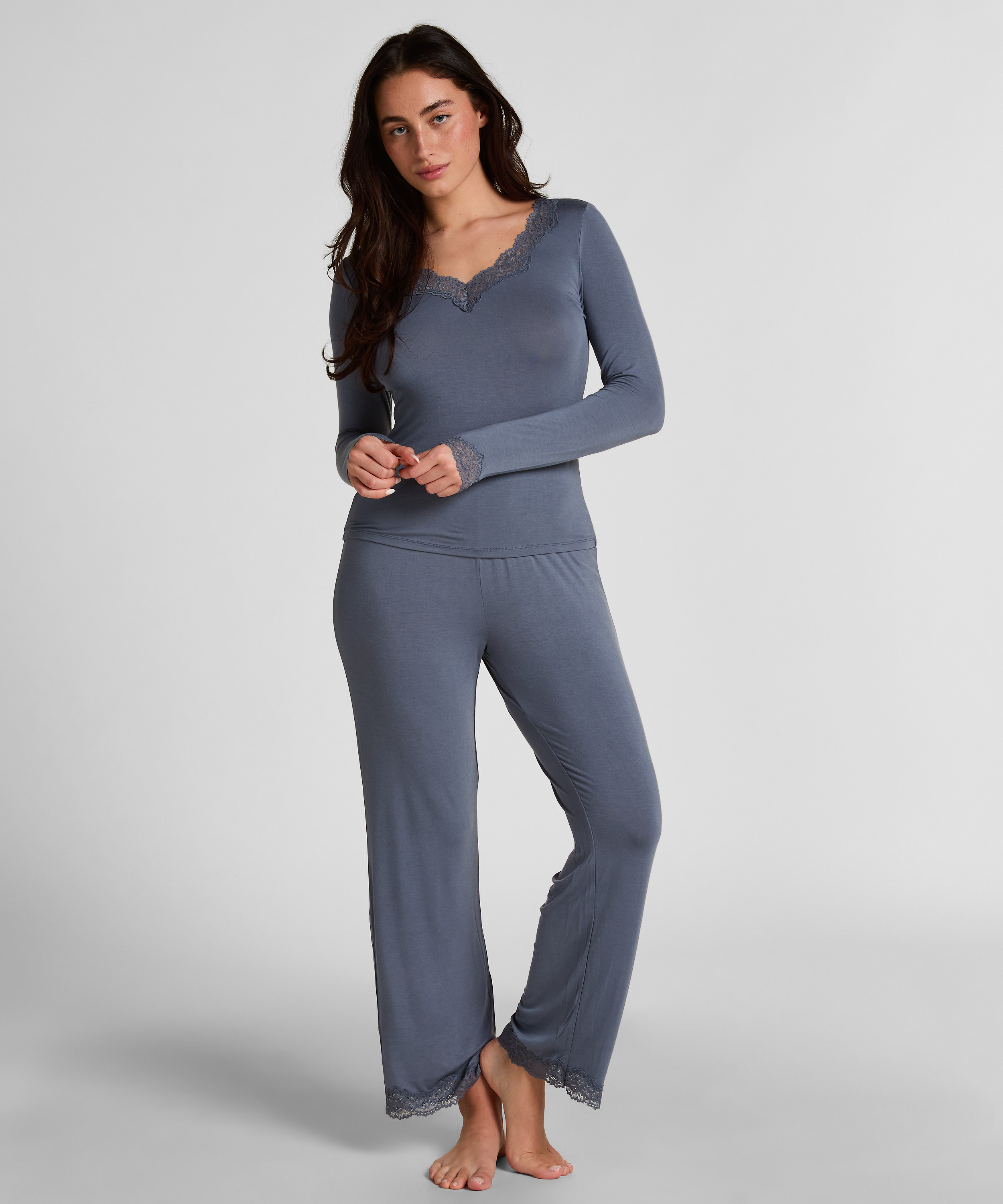 Pajama Set, Gray, main