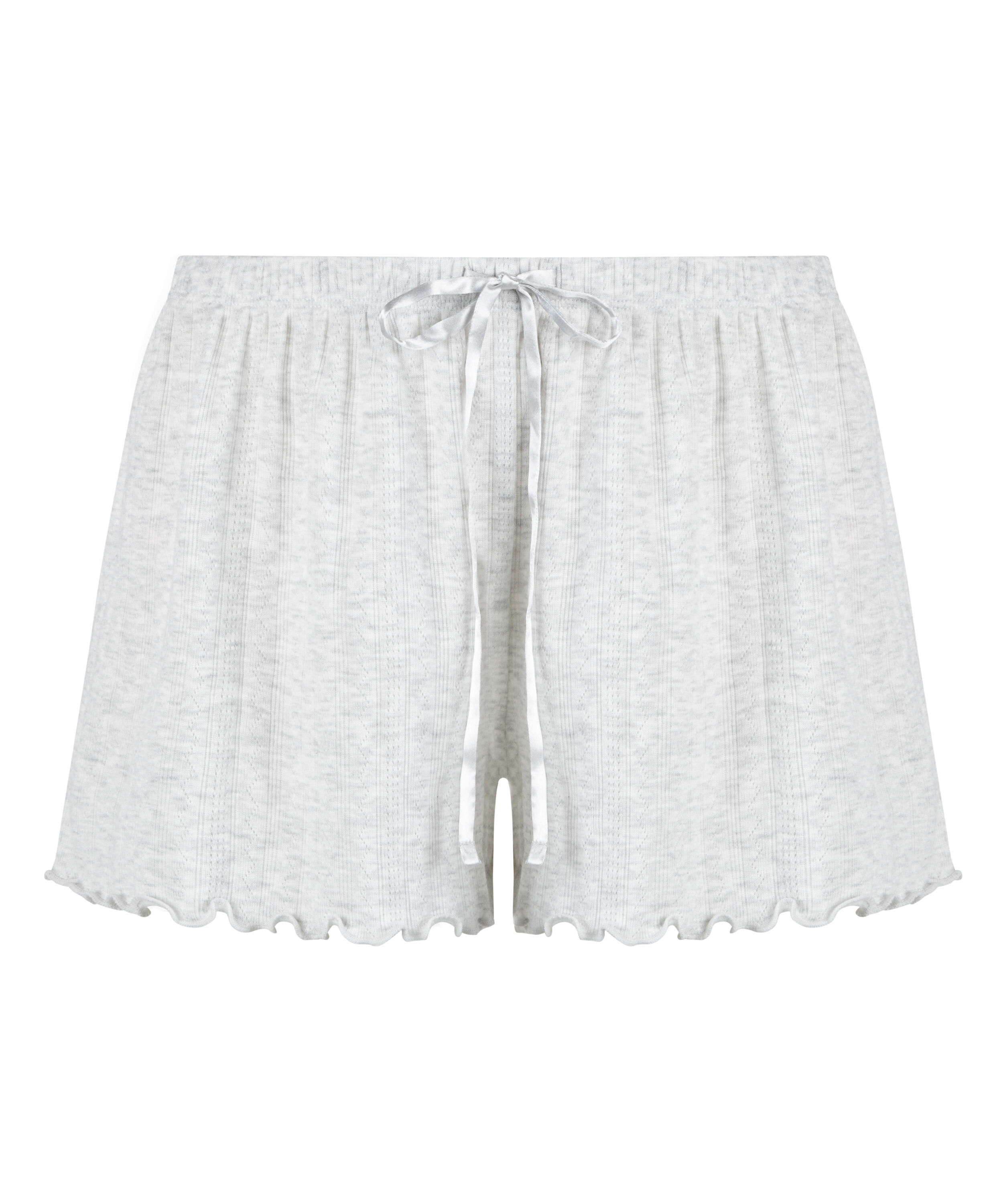 Pointelle Pyjama Shorts, Beige