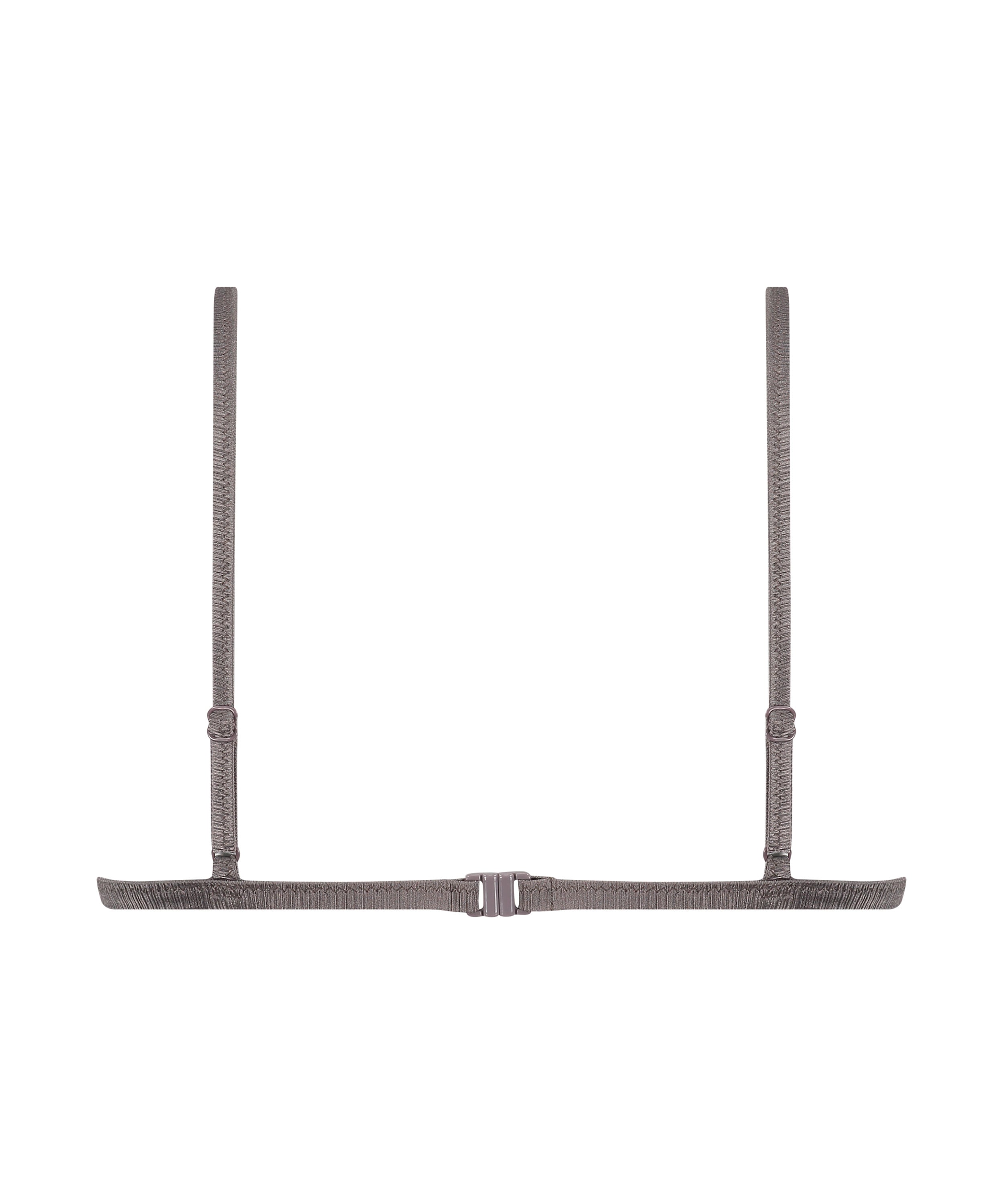 Luna Triangle Bikini Top, Gray, main