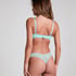 Lace Back Invisible Thong, Blue